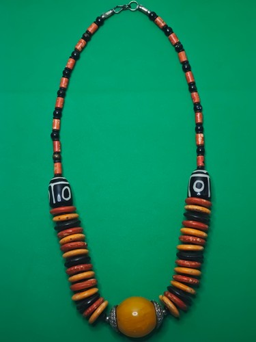 Vintage ethno halskette tribal - ethno,