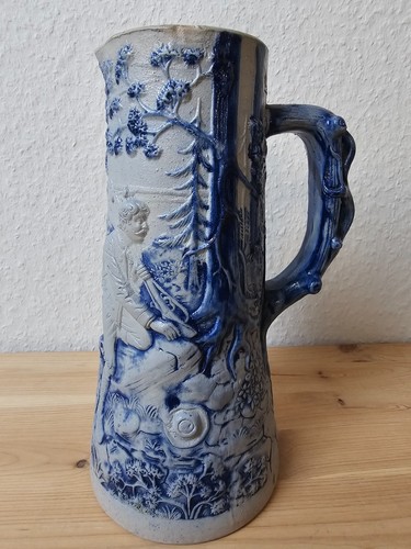 Antiker schankkrug steinzeug - schankkrug,