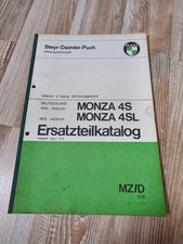 Puch Monza 4S und 4SL Ersatzteilkatalog
