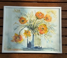 Bild Aquarell Stilleben Blumen