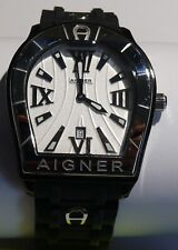 Aigner Uhr Verona Schwarz A48000 gebraucht Neuwertig