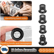 Uhrmacherlupe 5x/10x/15x/20x Augenlupe Schmuck Lupe Juwelier Okular Lupenbrille