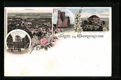 Lithographie gernrode - lithographie,
