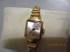 Damenuhr Anker 17 Rubis Mechanisch Handaufzug Edelstahl vergoldet Nachlass