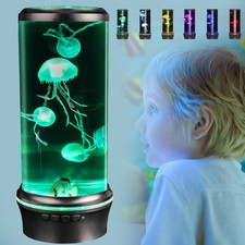 7 Farben Jellyfish Lampe Quallen Lampe Ambiente Beleuchtung Nachtlicht Lavalampe