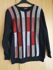 Breidhof Pullover schwarz Muster Gr.52