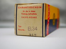 1x Valvo EL34 NEW in sealed Box 6CA7 röhre tube