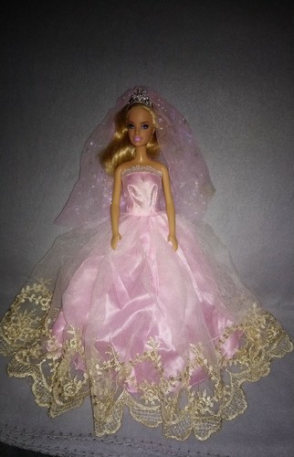 Barbie puppen kleid rosa - barbie,