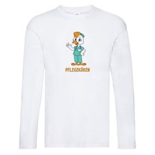 Pflegeküken | Küken | Krankenschwester | Pfleger Long Sleeve Weiß
