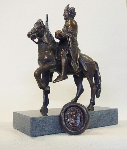 Skulptur reiterstatuette karl - skulptur,