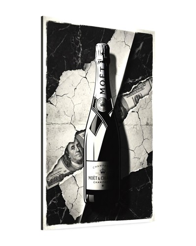 Champagner flasche leinwand - champagner,