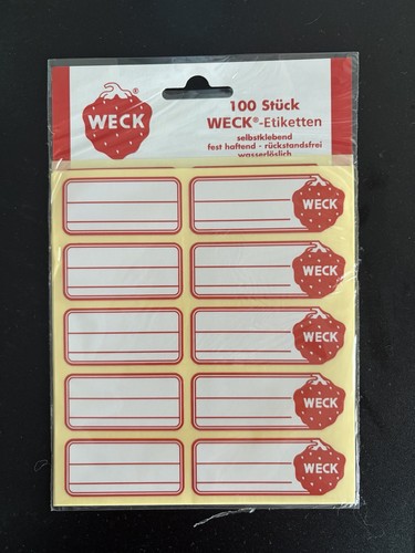 Weck etiketten für einkoch - etiketten, einkoch-