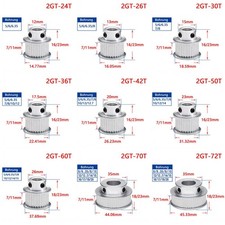GT2 24-72 Zähne Zahnrad
