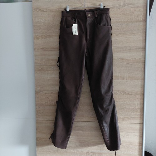 Damen biker lederhose - damen, mit