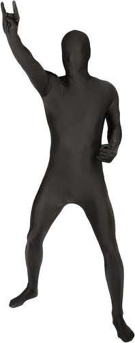 Erwachsene schwarz morphsuit - schwarz,
