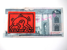 Keith haring banknote 1x - haring:,