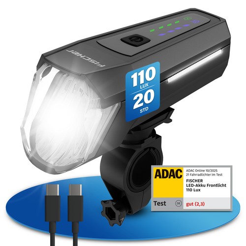 Fahrradbeleuchtung fischer led - fischer,