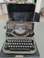 Schreibmaschine antik Underwood Portable 4 Bank, mit Koffer, Bj. 1928