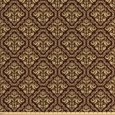 Gelbes Damast Satin Stoff als