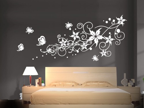 Wandtattoo ranke blumen - wandtattoo,