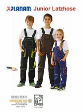 Planam Junior Latzhose für Kinder Arbeitshose Spielhose in mehreren Farben