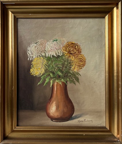 ölbild stillleben mit blumen - Ölbild,