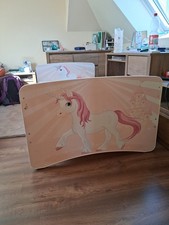 Kinderbett Mädchenbett mit Schubladen und Rausfallschutz ca. 0,90 x 1,80m