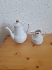 DDR Kaffeekanne & Milchkännchen Henneberg Porzellan "Helena" Sammler Trödel 