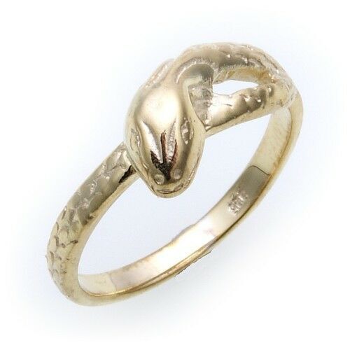 Snake ring real gold 585 - ring,