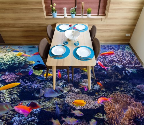 Bunte meer fische - 3d, h6972