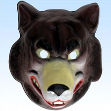Tier Maske Wolf zum Aufsetzen