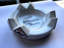 Eckstein Aschenbecher Ulmenried die 5er Zigarette, Porzellan, Antik