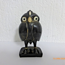 Eule  Horn schwarz mit