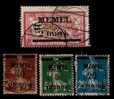 Memel Marken m. Toller Stempel