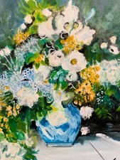 Blumen stillleben ölgemälde - stillleben,