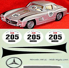 Mercedes Benz 300 SL Mille Miglia 1995 #205 1:18 Decal Abziehbild