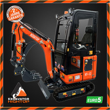 HT-12 Pro Minibagger 1,2T Telefahrwerk, Knickmatik, Schnellwechsler, Starter Kit