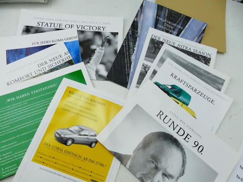 Konvolut opel prospekte - konvolut,