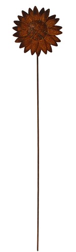 Rost gartenstecker sonnenblume - rost,
