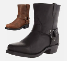 Herren Klassische Bestickte Western Cowboystiefel Mit Runder Zehenpartie