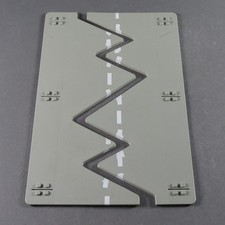 LEGO® 2x City Studios Straßenplatte 32x14 Platte grau 30606px1 Straße Riss 1349