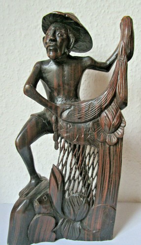 Asiatische holz figur - asiatische,