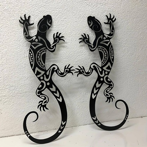 Stück metall gecko paar - stück,