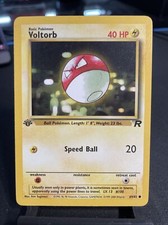 Pokemon Karte VOLTORB 69/82 1.Edition Base Set Team Rocket Englisch 1999