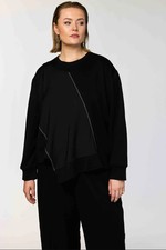 Asymmetrischer sweater mit - sweater,