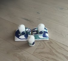 Gmundner Keramik Kerzenständer Set 3er Set Kerzenhalter  Wasserfall Design