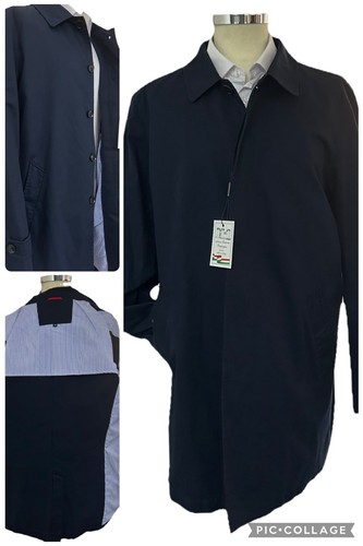 Blauer herren trenchcoat - herren,