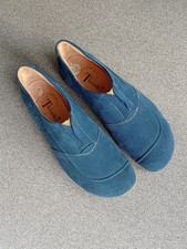 Think, Wildleder-Halbschuhe, Gr.41 , blau, für eigene Einlagen 