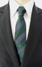 NEU - ATWARDSON Anlass / Business Krawatte - dunkelgrün-anthrazit - Seide - Slim