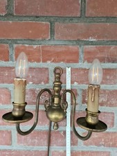 2 Wandlampen Messing